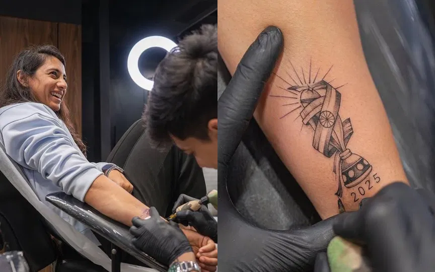 Smriti Mandhana immortalizes World Cup memories with a special tattoo